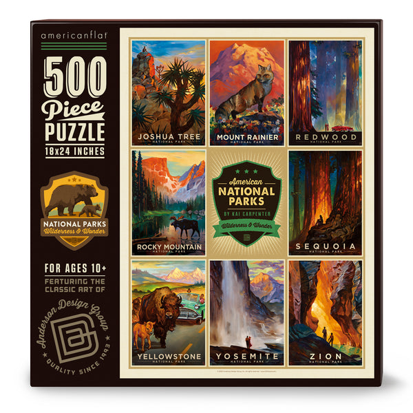 500-Pc. Puzzle: National Parks by Kai Carpenter, Joshua Tree-Zion