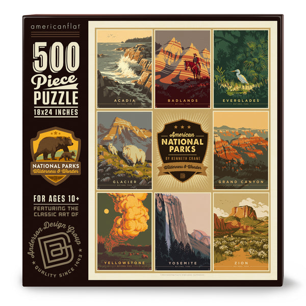 500-Pc. Puzzle: National Parks by Kenneth Crane (Bargain – 30% OFF!)