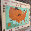 STICKER MAP: 61 National Parks (Bargain — 30% OFF!)